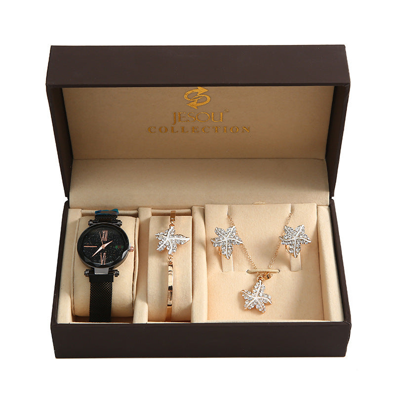 Aurora Fleur Watch & Bracelet Set