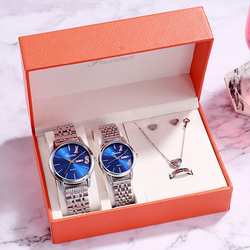 Aurelia Luxe Women’s Watch & Jewelry Gift Set