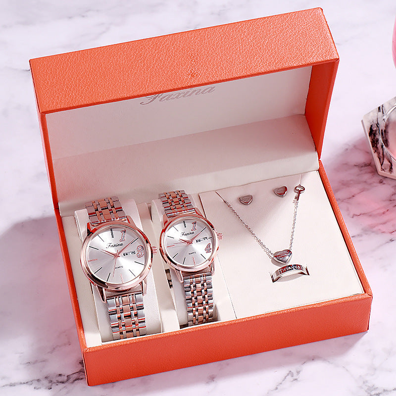 Aurelia Luxe Women’s Watch & Jewelry Gift Set