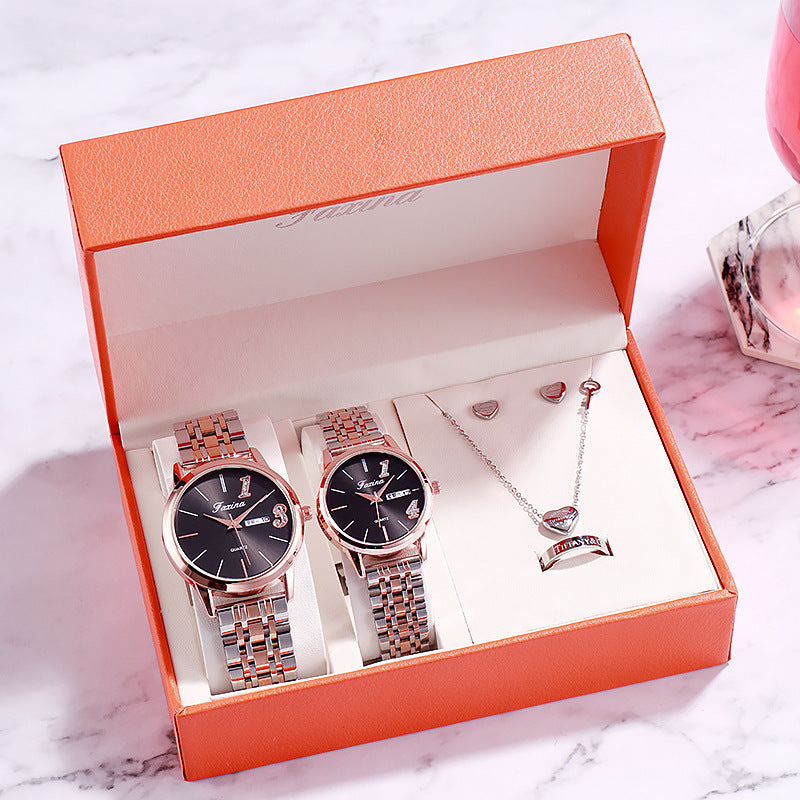 Aurelia Luxe Women’s Watch & Jewelry Gift Set