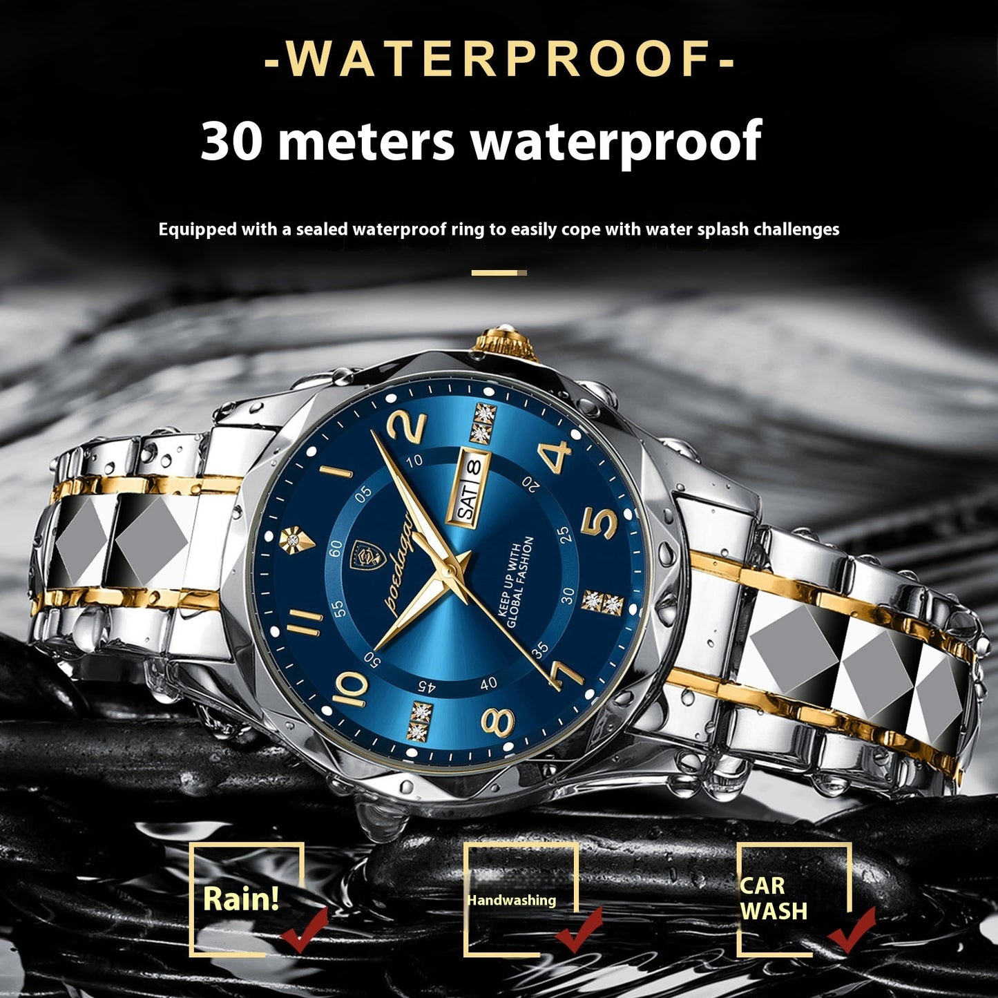 858 Prestige Collection – Sapphire Steel Timepiece