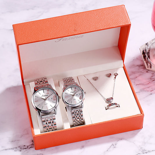Aurelia Luxe Women’s Watch & Jewelry Gift Set
