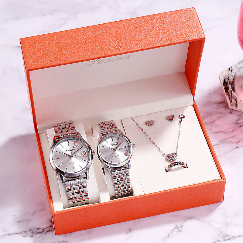 Aurelia Luxe Women’s Watch & Jewelry Gift Set
