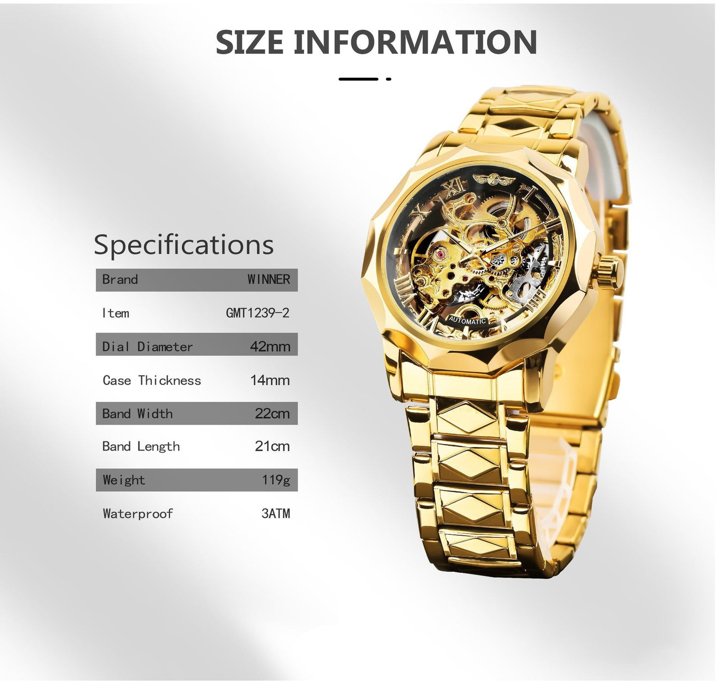 Retro Luxe Automatic Luminous Men’s Watch