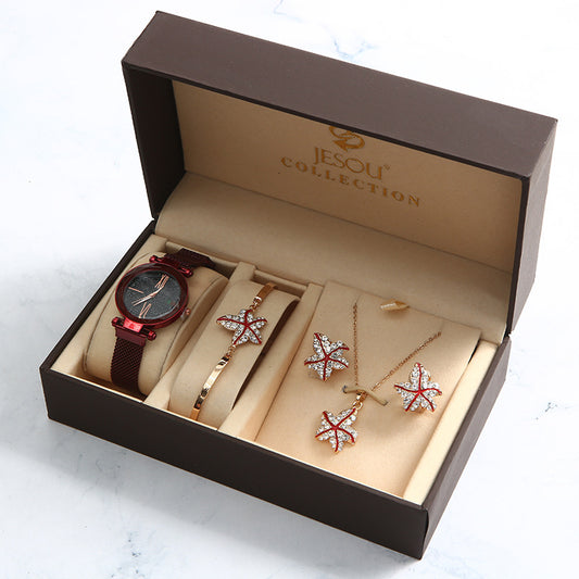 Aurora Fleur Watch & Bracelet Set