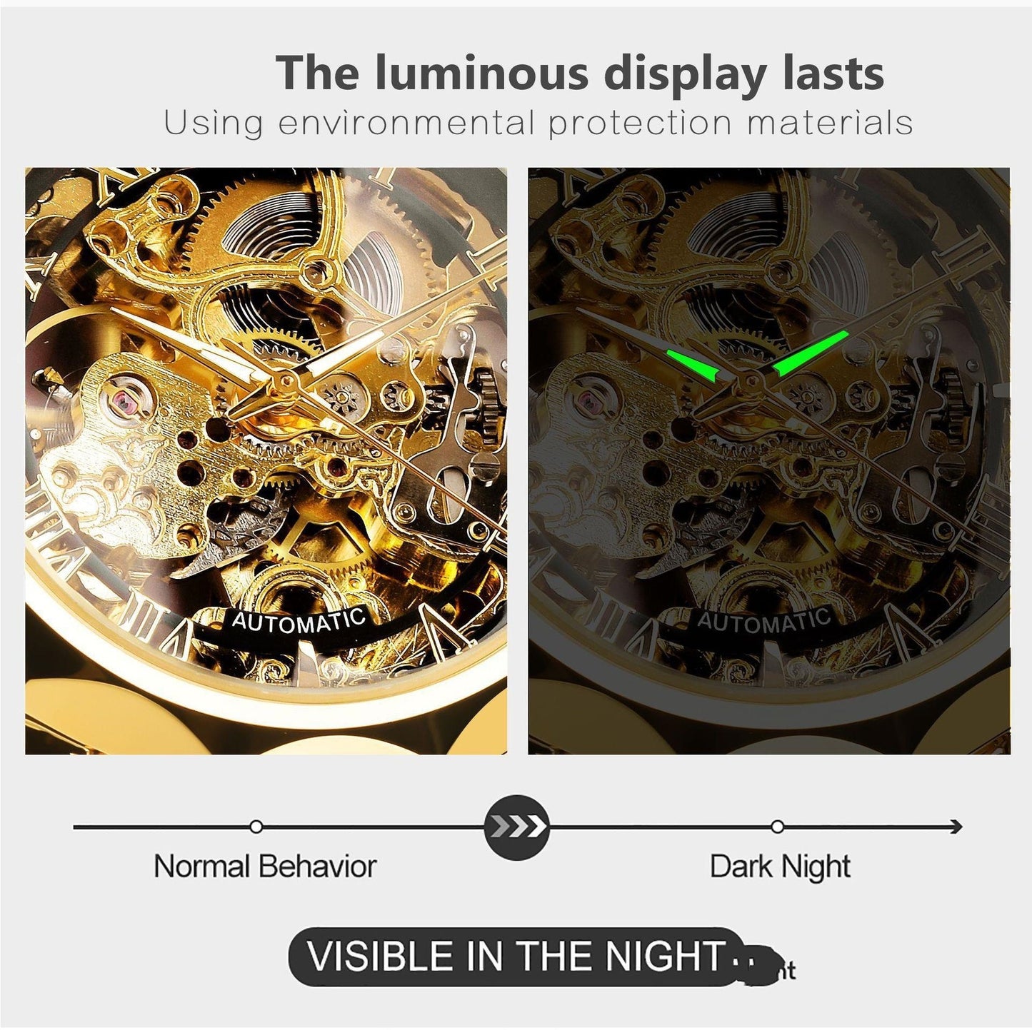 Retro Luxe Automatic Luminous Men’s Watch