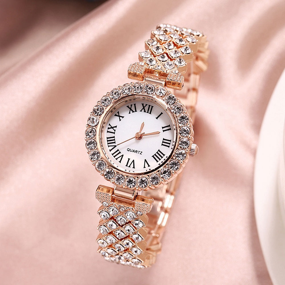 Celestia Diamond Luxe Watch & Bracelet Set