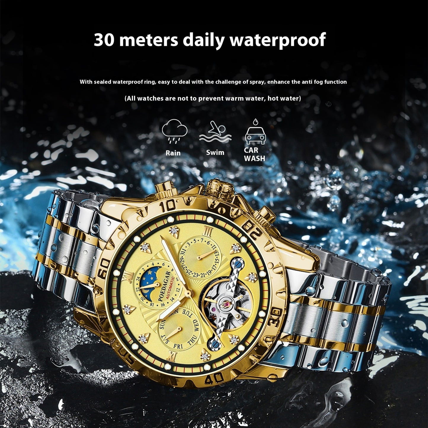 Golden Momentum Mechanical Watch