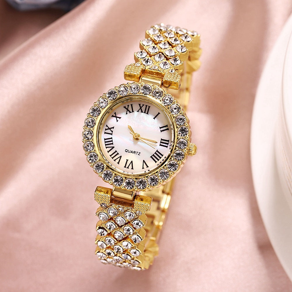 Celestia Diamond Luxe Watch & Bracelet Set
